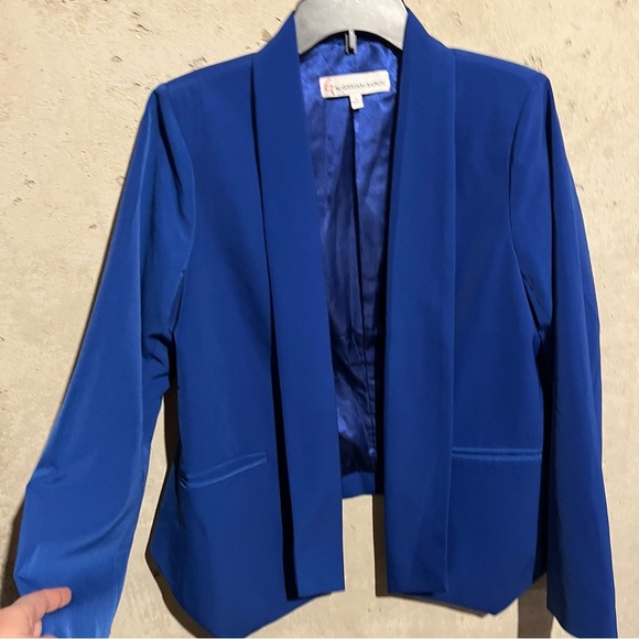 G by Giuliana Rancic Women's Royal Blue Blazer Size M Open Front - Picture 3 of 12